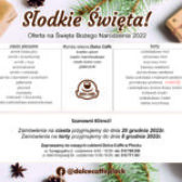Oferta Na Święta Bożego Narodzenia 2022 – Cukiernia Płock Dolce Caffe